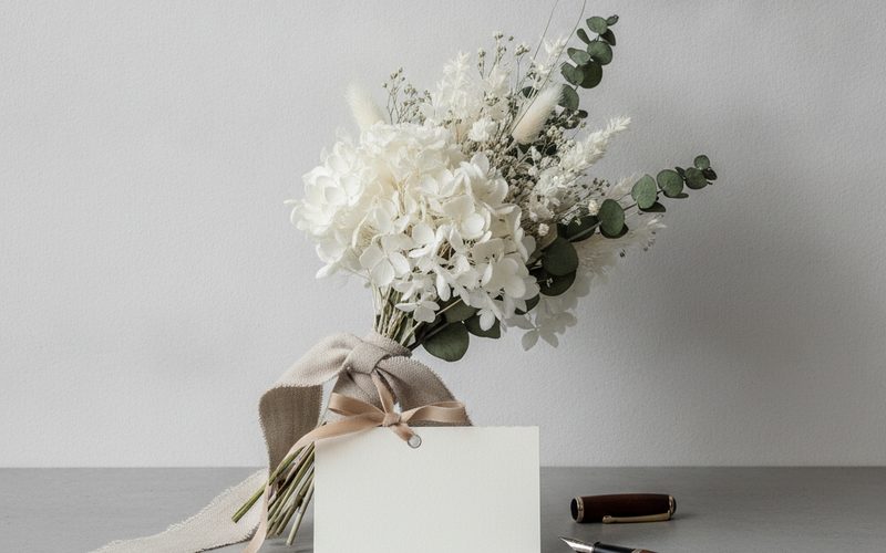 Så skriver du personliga hälsningar på begravningsblommor